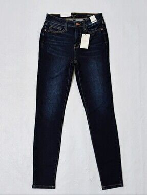 Women's Judy Blue High Waist Skinny Fit Dark Blue Jeans Size 3/26-NEW